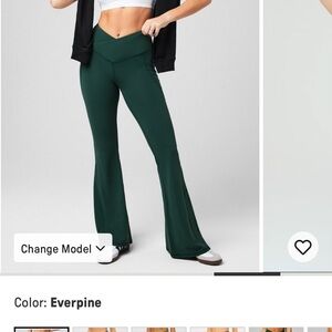 Fabletics “Oasis Pureluxe High Waisted Crossover Flare” in Small, Short length